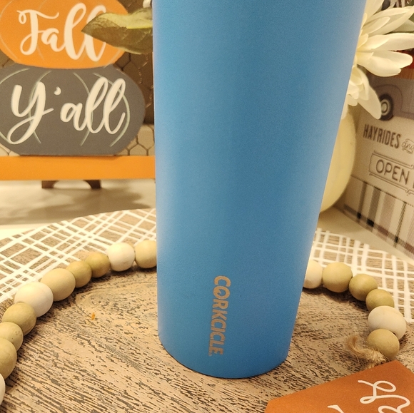 🎉EUC Corkcicle Brand Waterman 25 oz Stainless Steel Thermos Bottle, Matte Blue - Picture 3 of 9